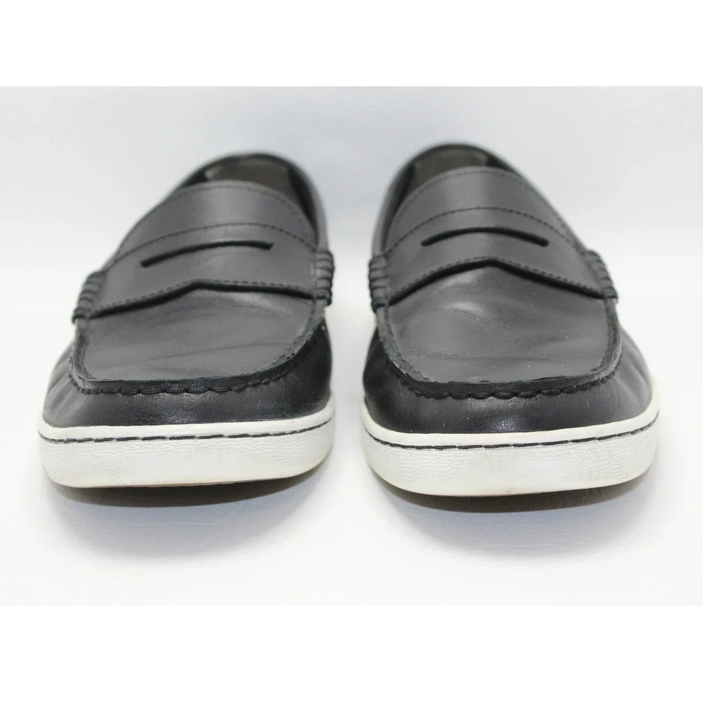 Cole Haan Grand.OS Mens Black Leather Penny Loafers Sneakers C22750 Size 11M